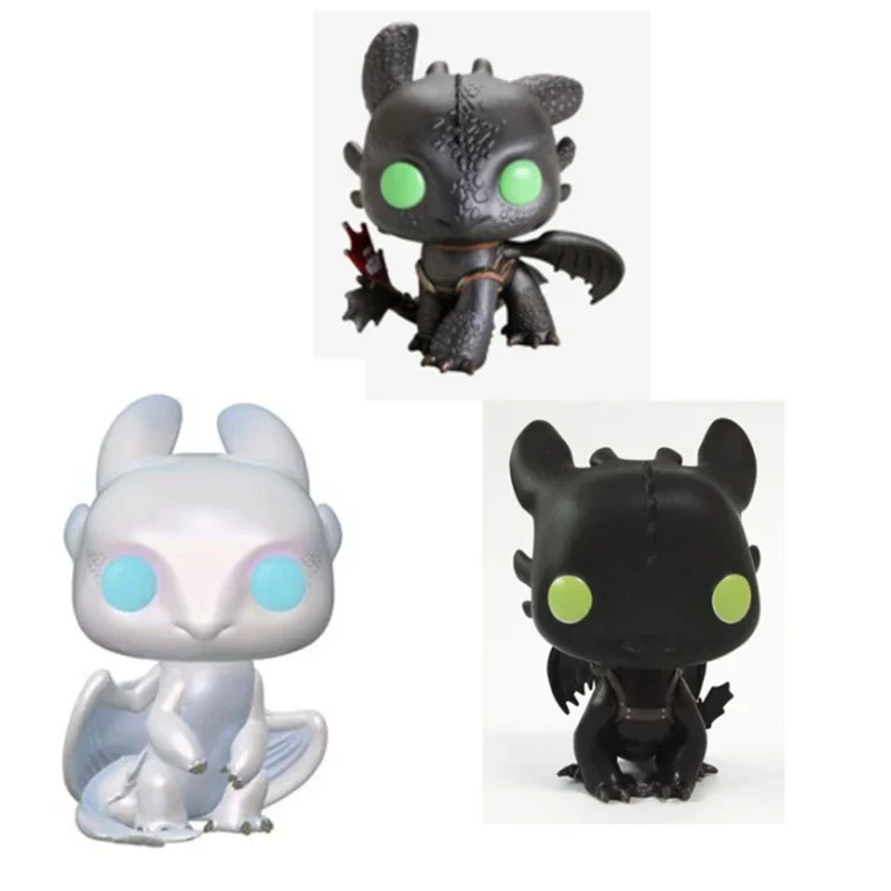 FUNKO POP How to Tame the Dragon3 (http D3) LIGHT FURY #687 Toothless #686 #100 Model Toys for Children Gift