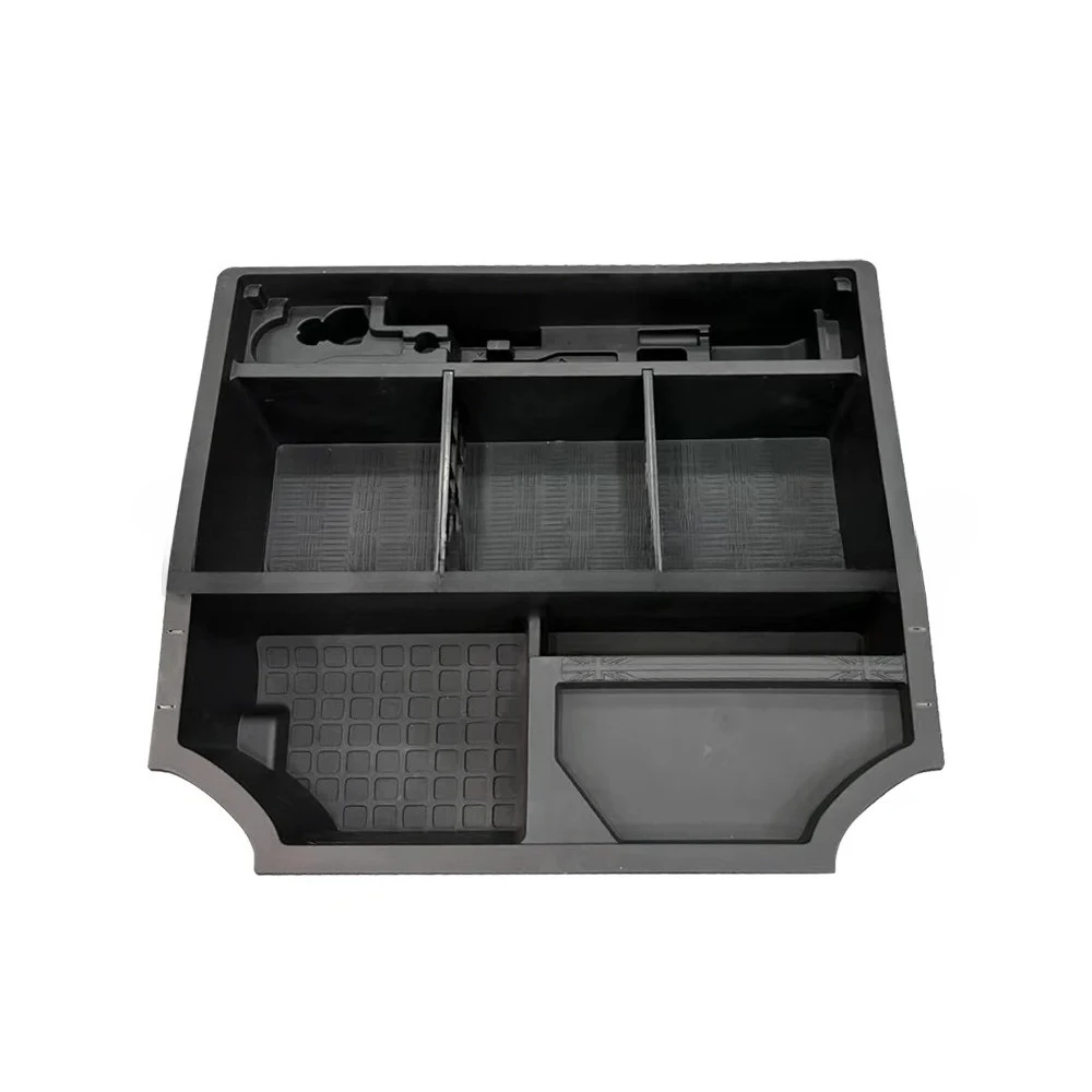Black ABS Trunk Storage Box For Land Rover New Defender 110 L663 2020-2026 Rear Cargo Organizer Auto Interior Modified Accessori