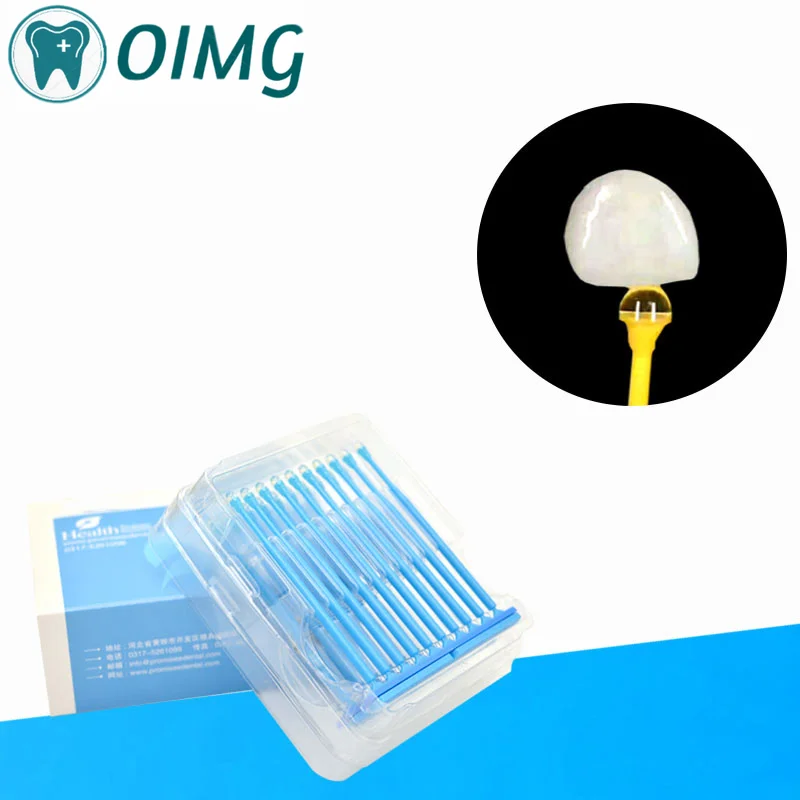 Dental Applicator Sticks Adhesive Tip for Tooth Crown Porcelain Veneer Disposable Dental Materials Brush Applicator Dentistry