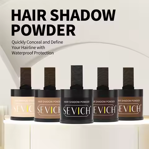 Hair Shadow Powder Sevich 10g Hairline Powder Waterproof Hair Concealer Natural Cover Hair Fiber Powder Hairline Repair Filling