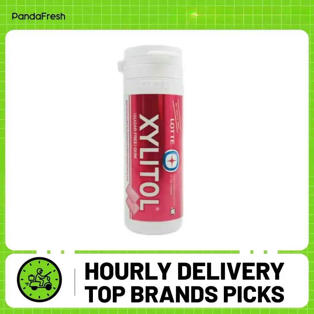 Goma de mascar Lotte Xylitol sabor fresa menta 29g