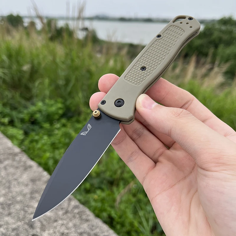 BM Bugout 535 EDC Knife Ranger Green Grivory Handle knife CPM-S30V Stainless Steel folding knife hiking tactical pocket knife