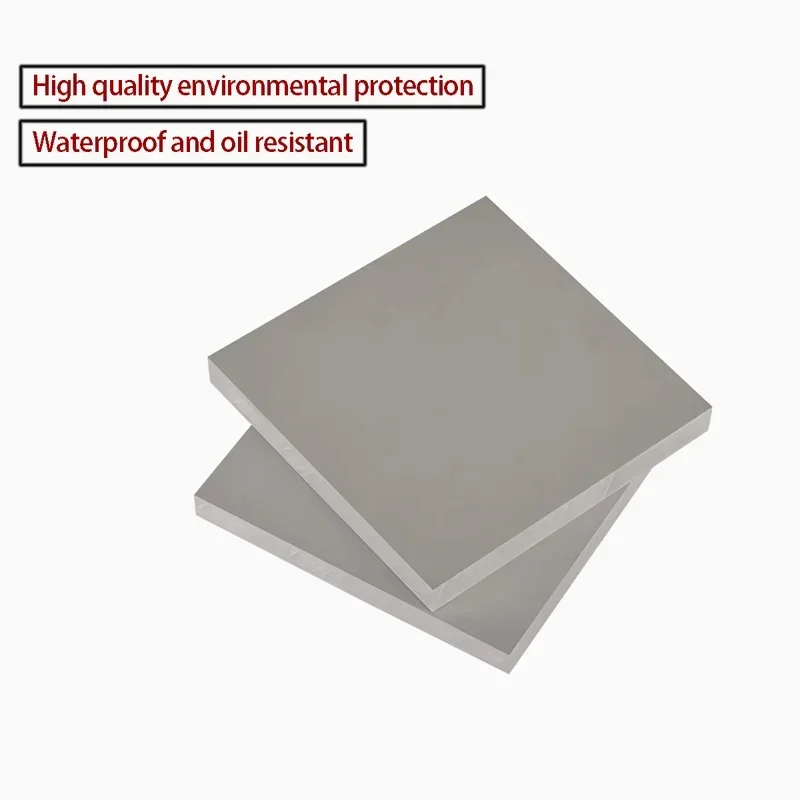 PVC Hard Sheet Acid Alkali Resistant High Quality Polyvinyl Chloride Board Industrial Use Thick 3/4/5/6/8/10/12/15mm Grey