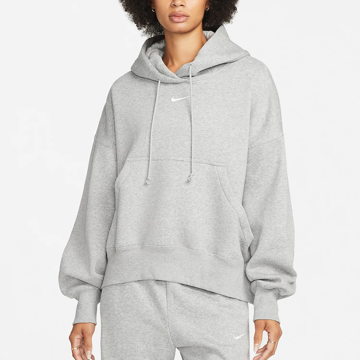 

Оригинальная осенняя новая женская флисовая свободная спортивная толстовка Nike 2024, DQ5859-063