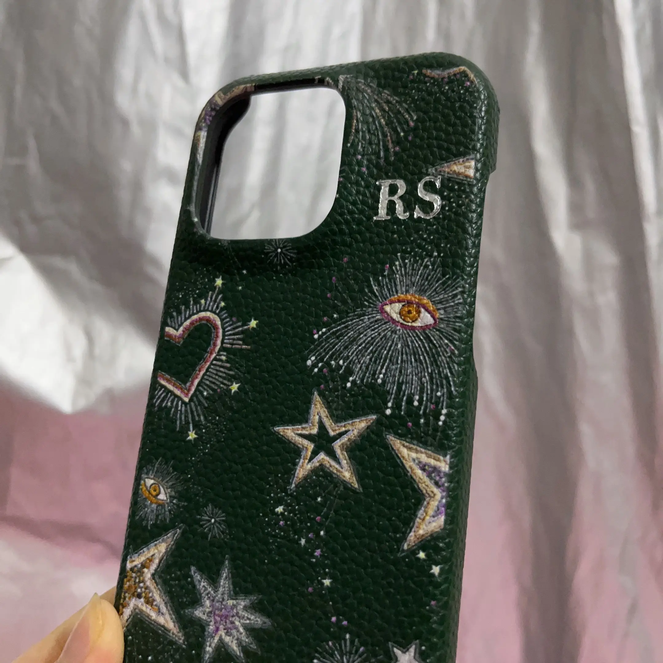 Personalise Initial Name Letters Leather Case For Iphone 15 16 pro max 14 13 Pro Max 12 Mini 11 Luxury kafr letters Covers