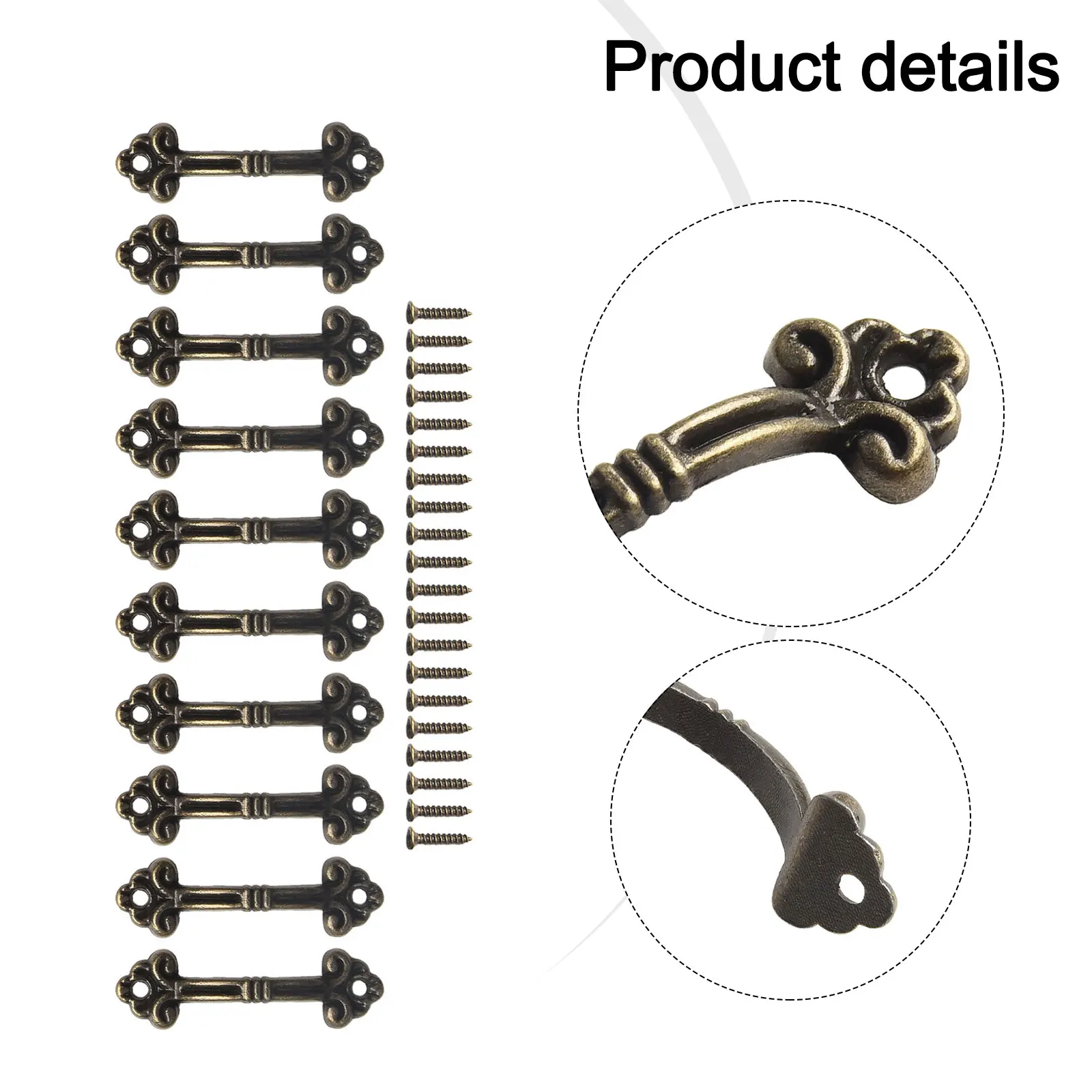 Antique Cabinet Handles Ewelry Box Pulls Hardware Kitchen Cupboard Door Pulls Cabinet Drawer Knobs Furniture Closet Handle