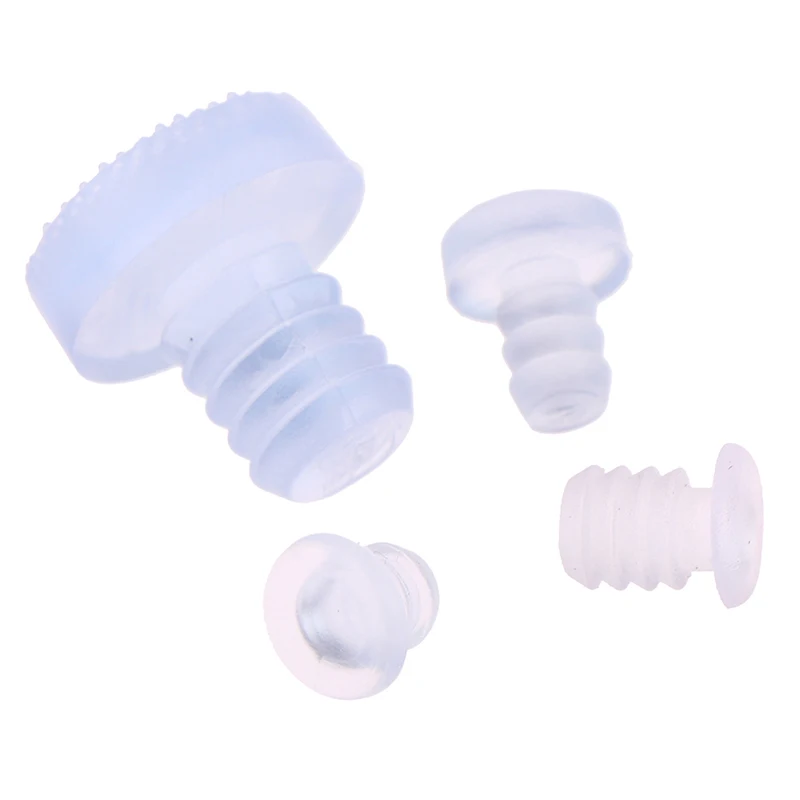 20x partículas de borracha transparente macio anti-colisão partícula buraco plug pé tubo do prego plug prateleira pé almofada poeira plug à prova de choque