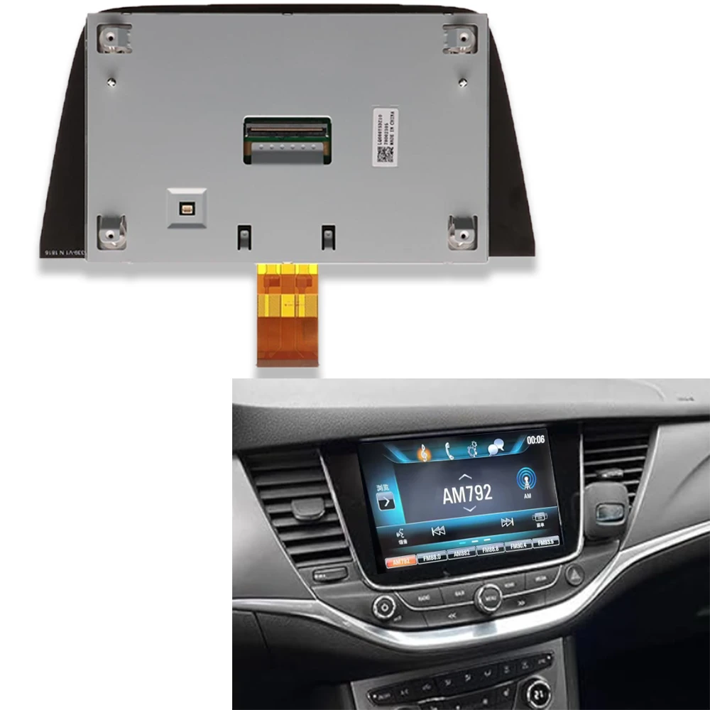 Original 8.0“ OPEL Astra k Replace Touch Screen With LCD Display LQ080Y5DZ10 for OPEL Vauxhall Car DVD GPS Navigation 2015-2020
