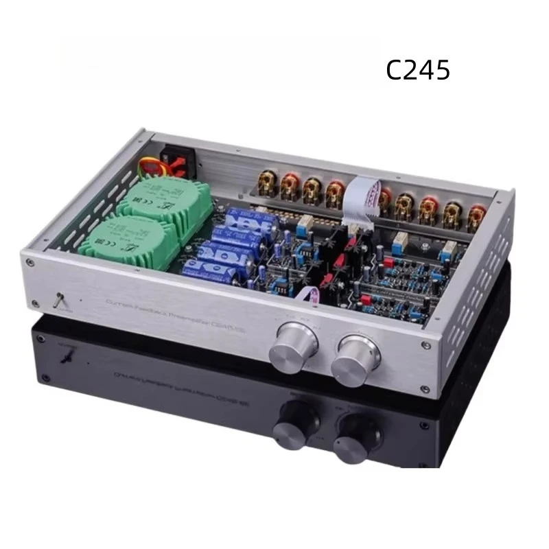 C245 AA‑Class Servo Audio Preamplifier Hi‑Fi Audiophile Stereo Pre‑Amplifier Home High‑Fidelity Audio Front Stage Device