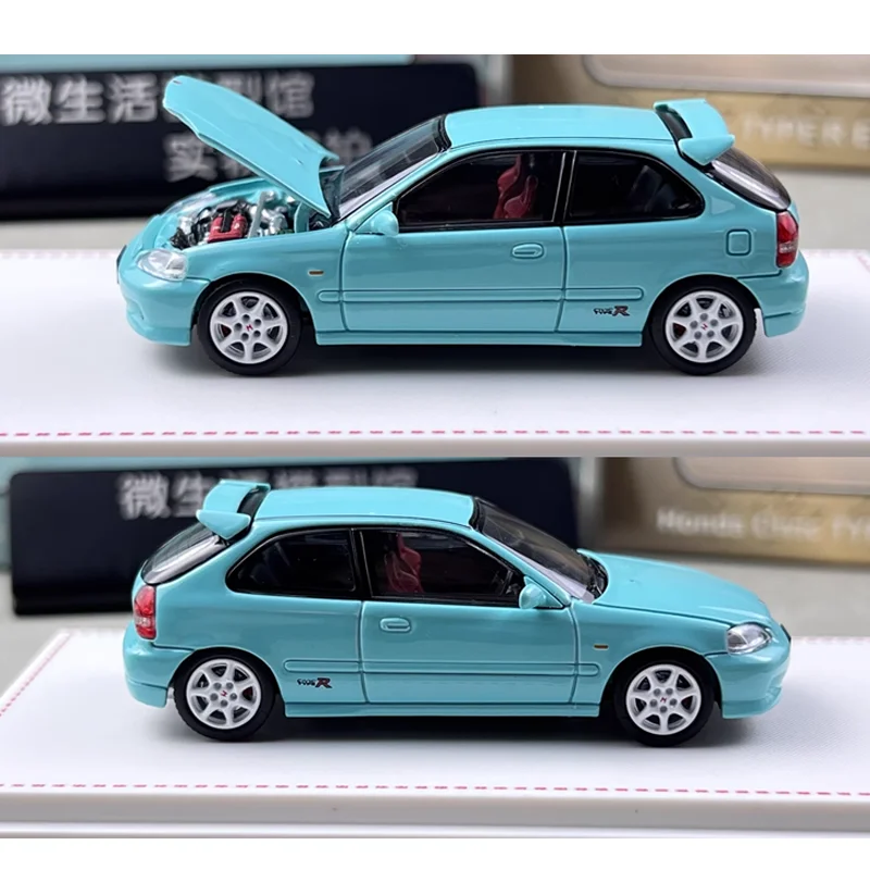 FH 1/64 Honda Civic Type-R EK9 Alloy Toy Motor Vehicle Diecast Metal Model Gifts