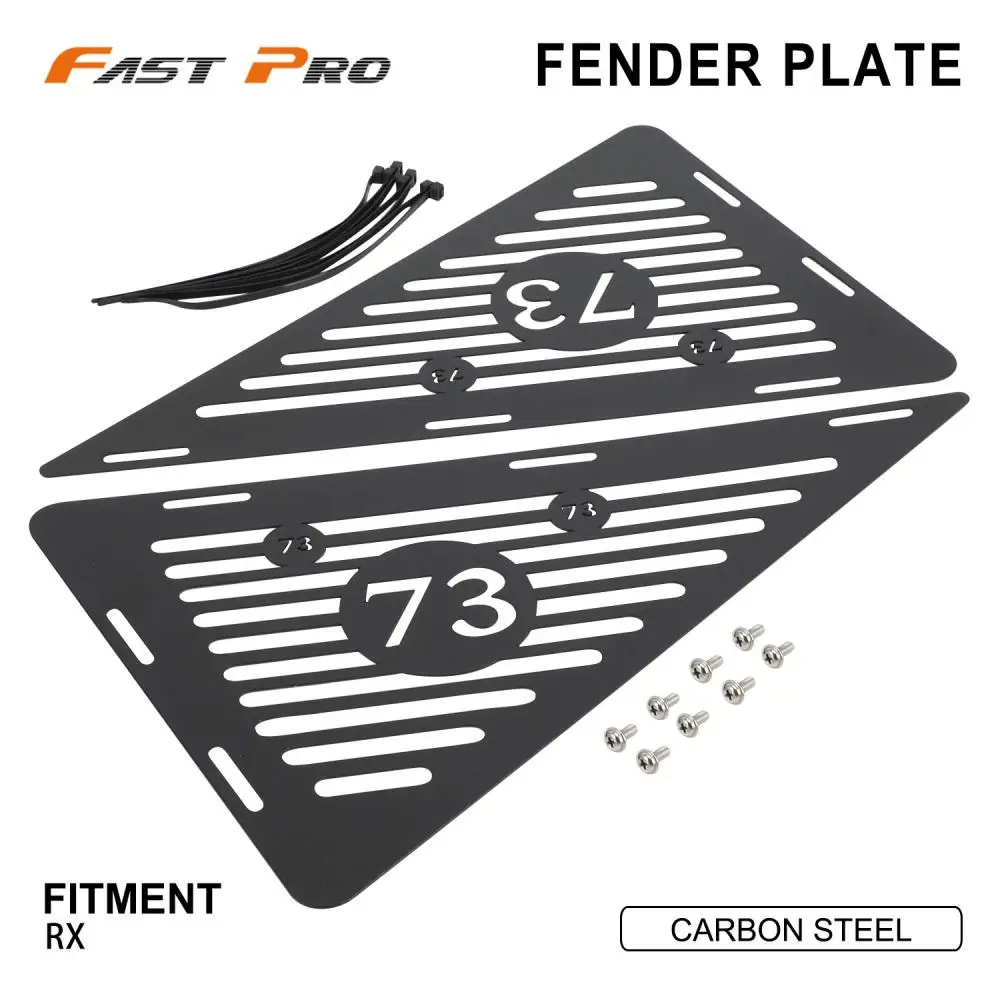 Fender Plate Mudguard Cover Triangle Board Wheel Fender Protection Motorcycle Accessories For Super 73 RX Carbon Steel E-Bike