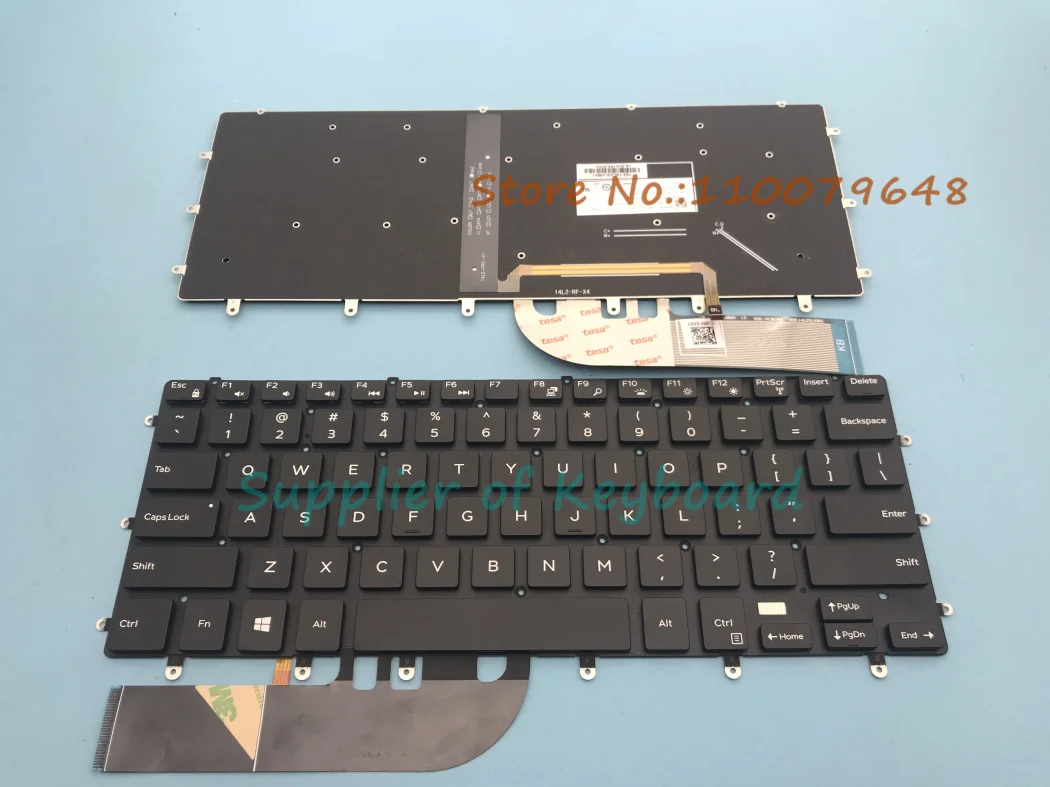 New For DELL XPS 15 7590 9550 9560 9570 Laptop UK/English/Latin Spanish/Azerty French Keyboard Backlit