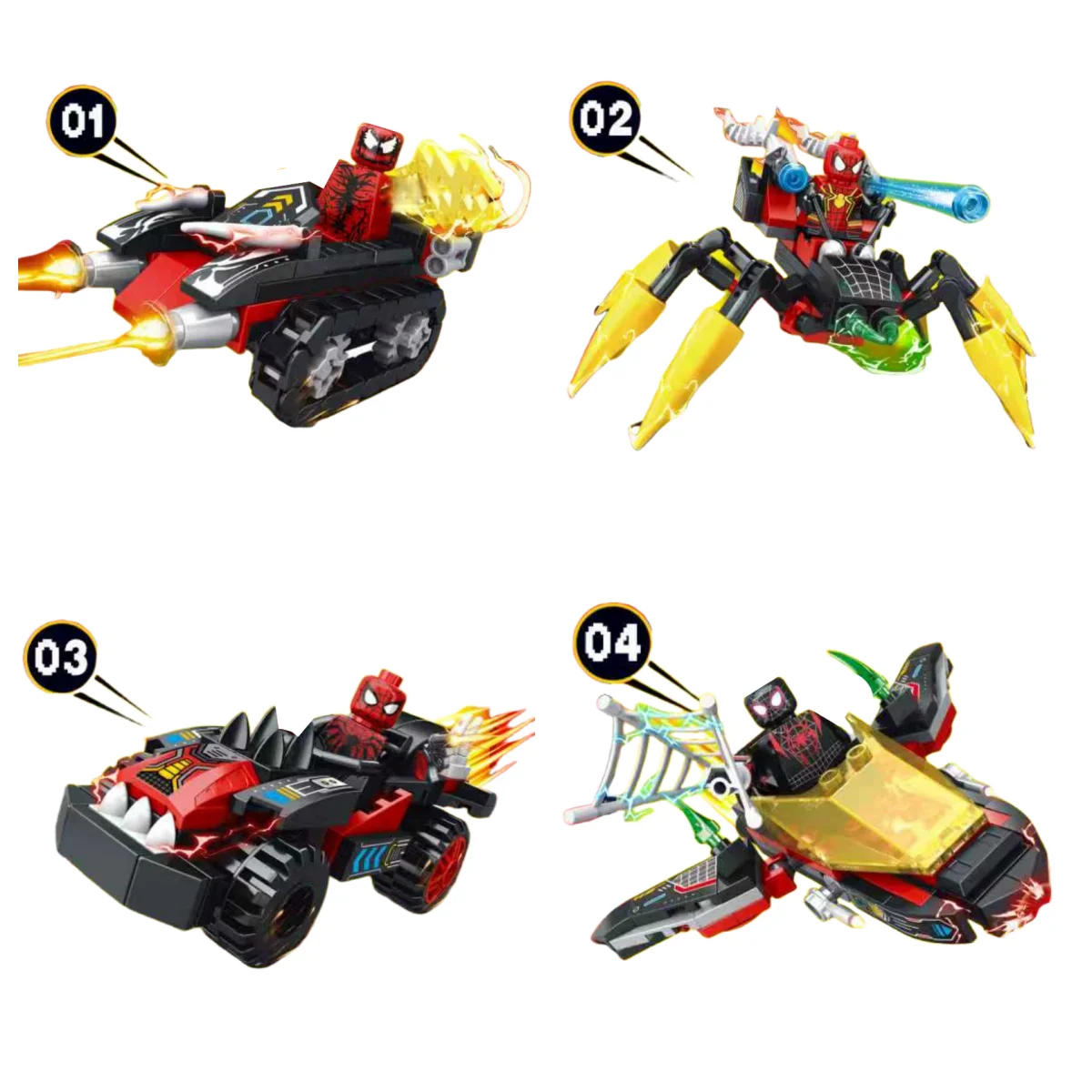 Batmobile Vehicle Model Building Blocks Creative Car Mini Figure Anime Model Bricks Set DIY Toys Birthday Gifts view 3
