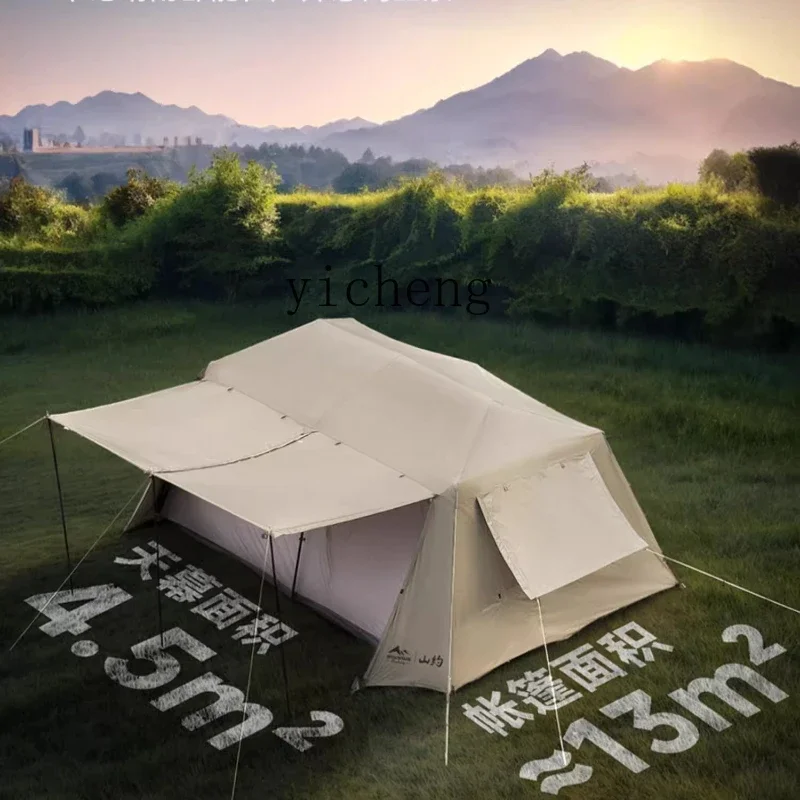 y10-Automatic Vinyl Tent Roof 13 Outdoor Canopy Sun Camping Overnight Camping