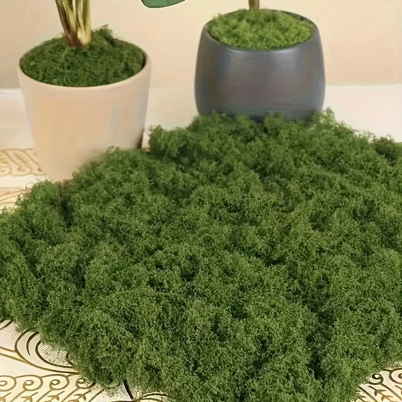 Artificial Moss Grass Turf DIY Landscape Bonsai Green Plant Aesthetic Outdoor Garden Simulation Moss Floral Arranging Supplies