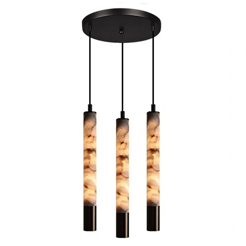 

2025 new style marble ceiling hanging chandelier, stainless steel metal lustre, dimmable, suitable for hotel lobby decorations