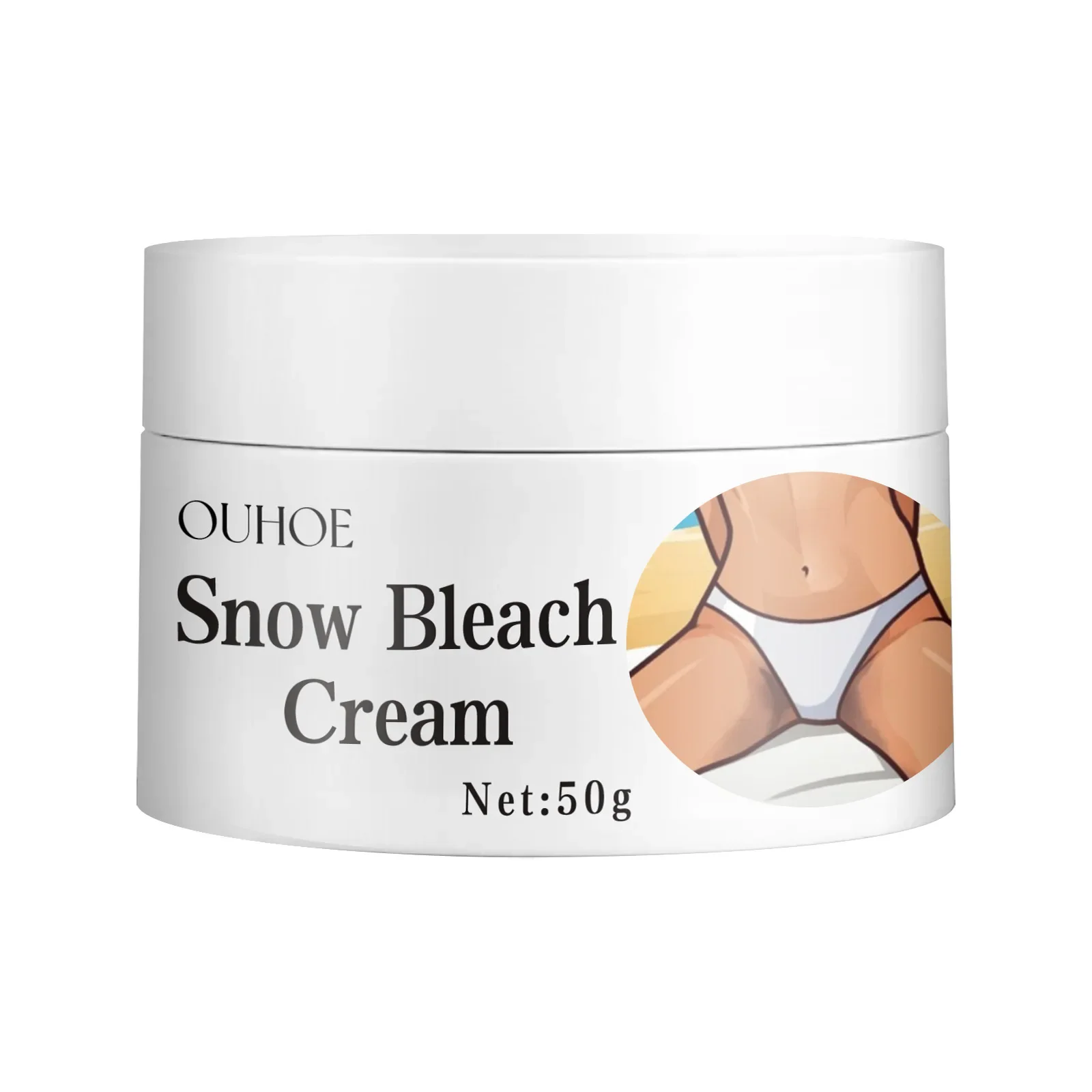 Body Whitening Cream Brighten Underarm Elbow Knees Joint Dark Spots Melanin Removal Intimate Parts Nourishing Snow Bleach Cream