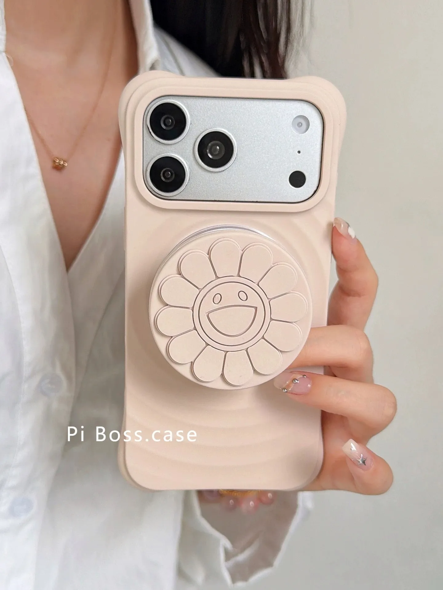 Niedlicher, ultradünner Silikon-Airbag-Magnet-Handyhalter für iPhone 17 16 15 14 13 Pro Max, multifunktionaler Tischhalter