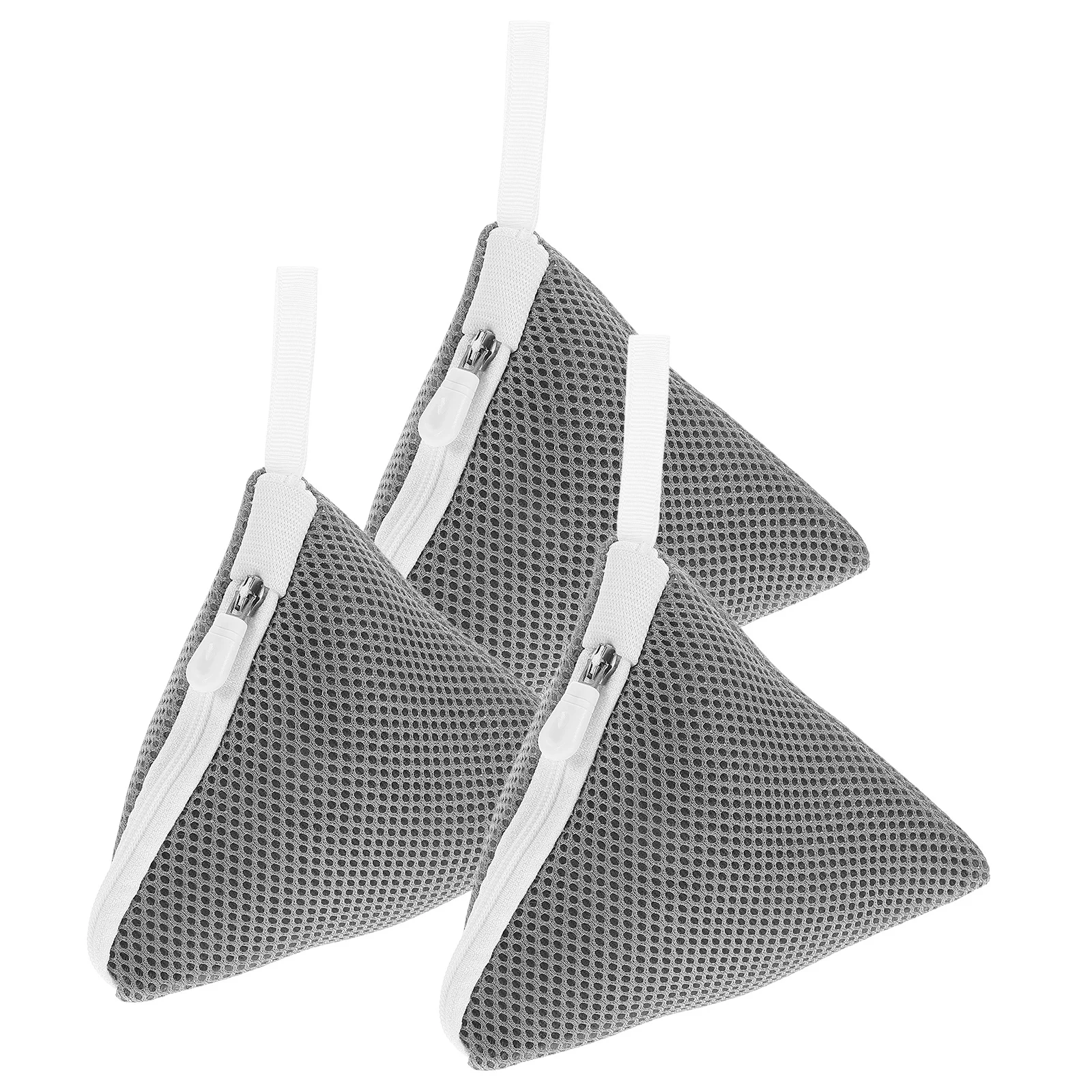 

3Pcs Mini Multi-Functional Laundry Bags Polyester Mesh Set Delicate Wash Bag Antitangle Design Protective Pouches