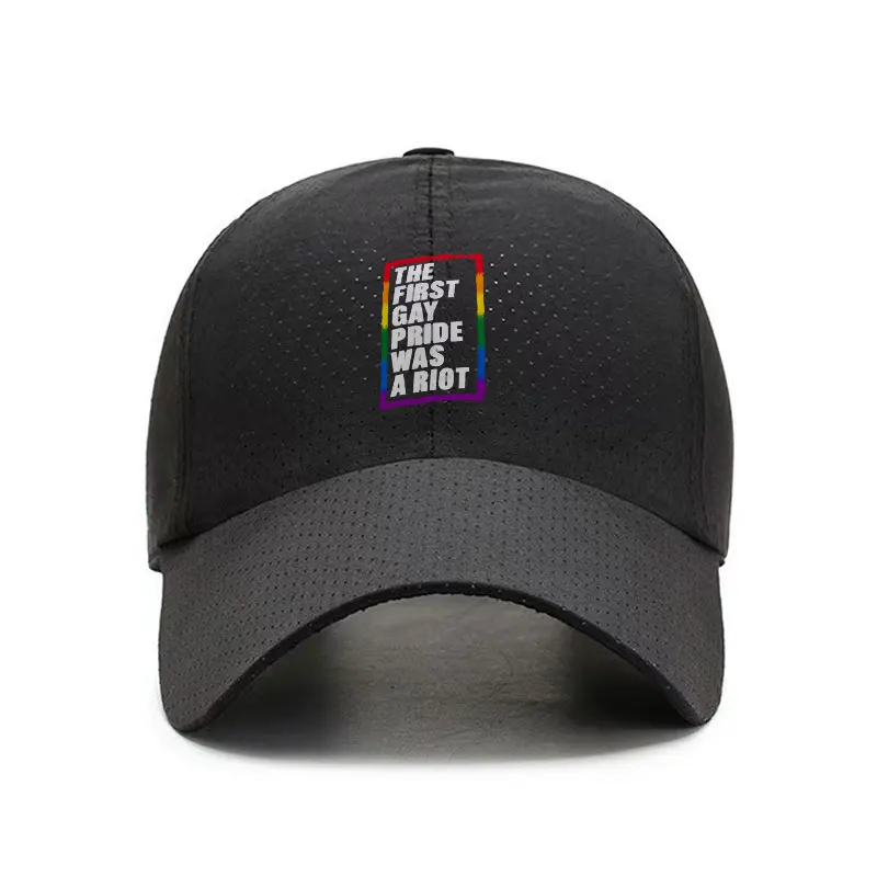 The First Gay Pride Was A Riot Quick Dry Baseball Cap Adjustable Unisex Casual Hat