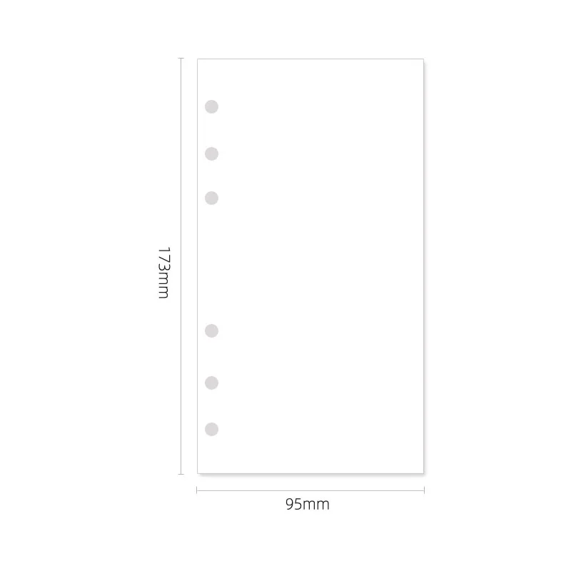 Fromthenon Minimalist Loose Leaf Inner Core A6 Basic Function Inner Page Collection Replacement Core