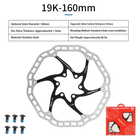 Тормозные диски для MTB из нержавеющей стали 160/180 мм