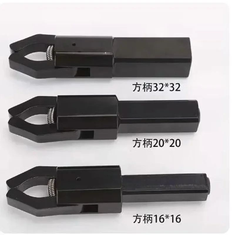 1PC Lathe Bar Puller CNC Automatic Lathe Feeder Pull Clip Round Square Handle 16-32mm For CNC Lathe Machine Service