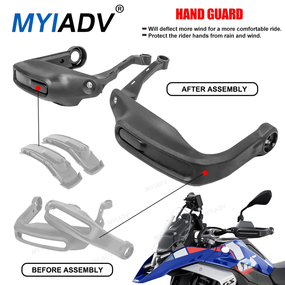 Motorcycle Handguard Protector Cover Wind Deflector Hand Brake Clutch Lever Protection For BMW R1300GS GS1300 ADV 2023-2025