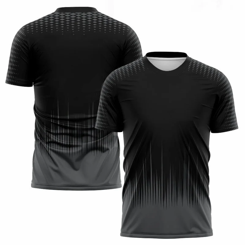 

New Fashion Gradient Stripe Printed T Shirt for Men Badminton Table Tennis Training Clothing Summer Casual Crew Neck Sports Tops