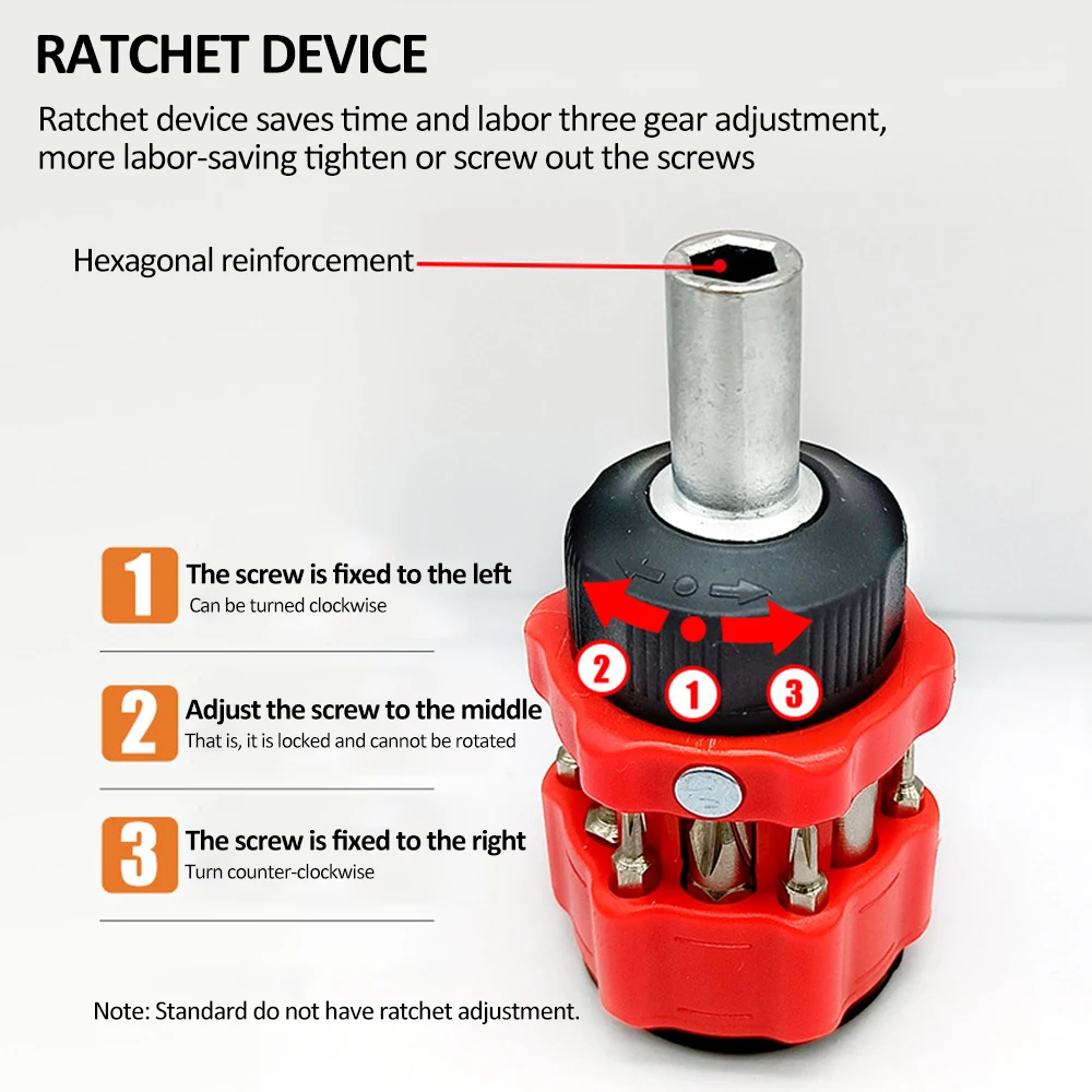 Ratchet Screwdriver 12-in-1 Ratcheting Screwdriver Tool Set Multi Screwdriver Tool All in One Screwdriver Phone Repair Kit