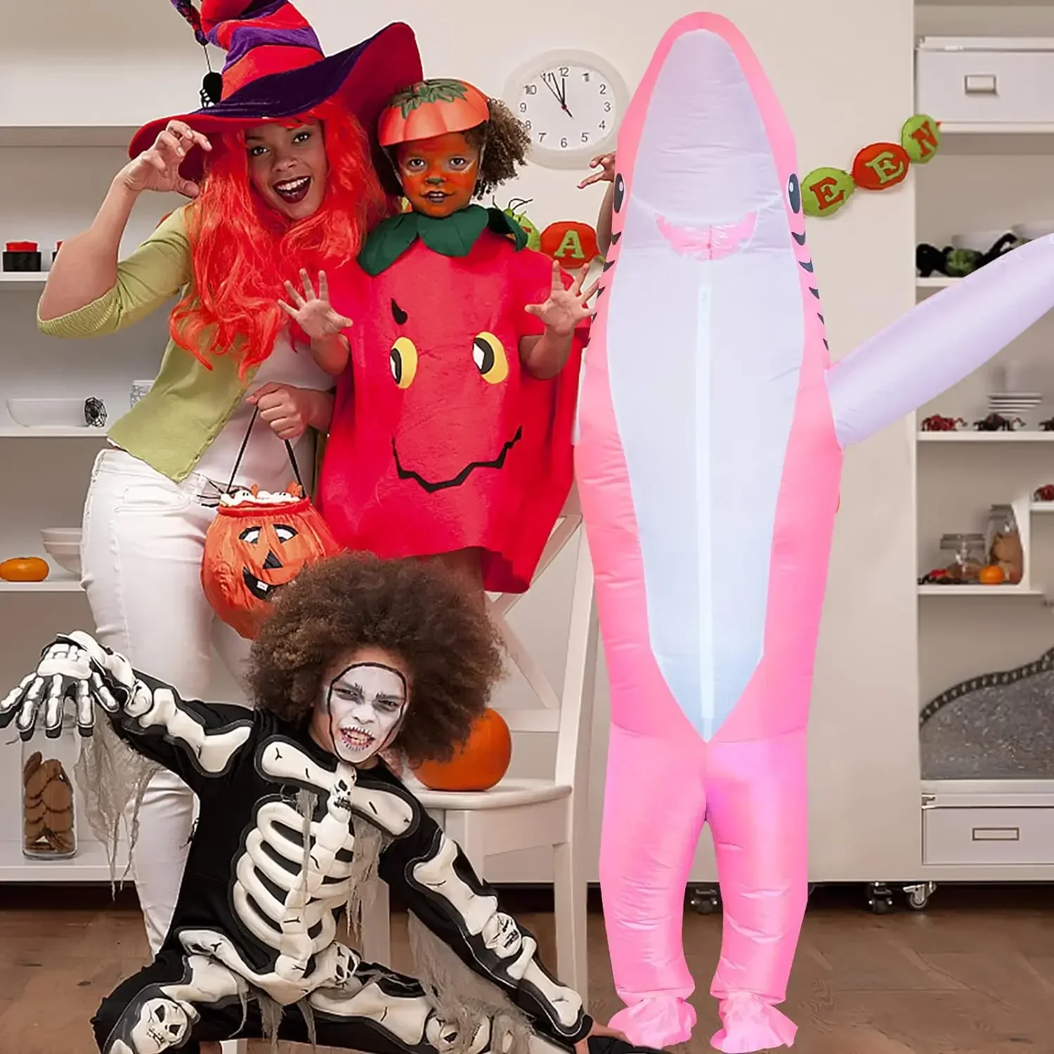 نفخ القرش زي الهواء تفجير فكي بذلة فستان بتصميم حالم مضحك كارشاريا دعوى للحزب تأثيري #6