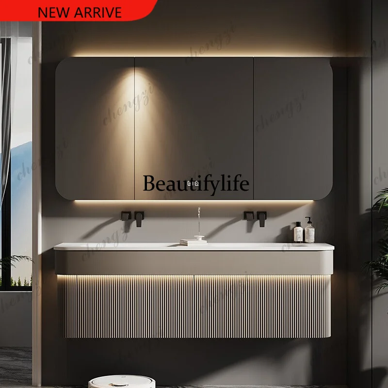 X173 Light Luxury Mirror Bathroom Cabinet Italian Decorations Minimalist Cupboard Gadgets Display Partitions Archivadores Furnit