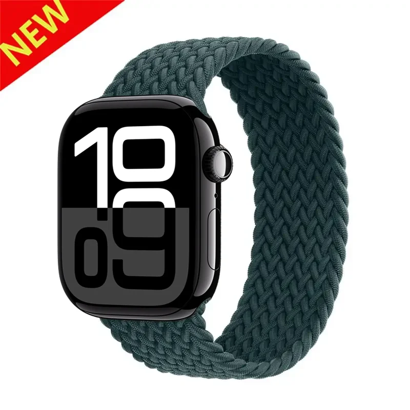 Geflochtenes Schlaufenarmband für Apple Watch-Armbänder Ultra 3 2 49 mm 44 mm 41 mm 40 mm 42 mm 46 mm 45 mm Armband iWatch Serie 11 SE3 10 9 8 7 6 5