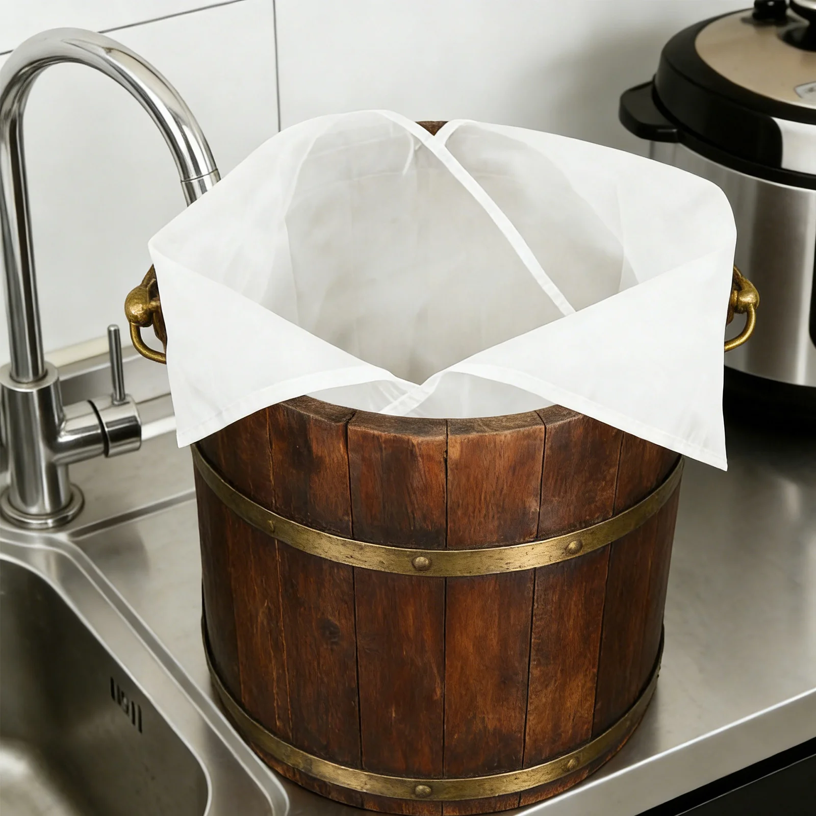 

2Pcs Non Stick Reusable Steamer Mesh Liner Cotton Rice Cooker Net Cooking Cloth for Steamed Rice Dumplings Fast Even Heating