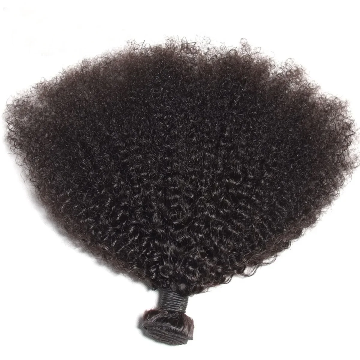 Afro Kinky Bulk Cabelo Humano Weave Bundle, extensões de cabelo, Afro Kinky Curly Bundles, Remy Cabelo Humano, Natural Black, 4b, 4c