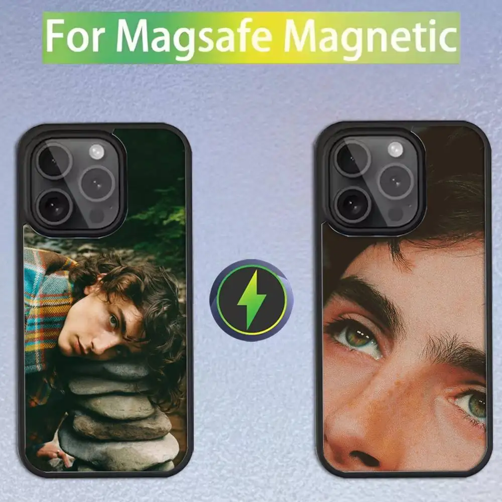 

Timothee Chalamet Actor Phone Case For iPhone 16,15,14,13,12,11,Pro,Max,Plus,Mini,SE Magsafe Magnetic Wireless Charging