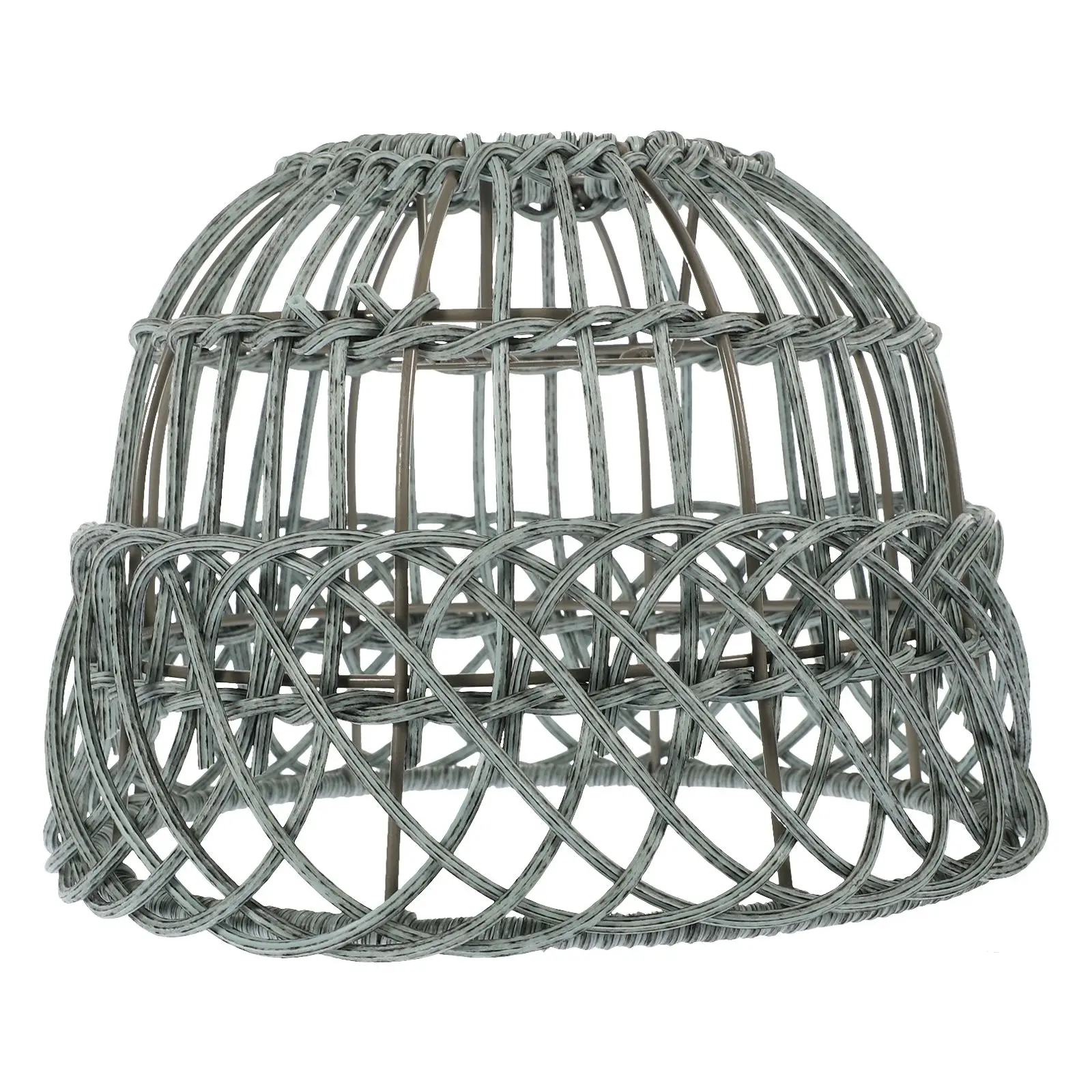 

Simulated Rattan Lampshade Woven Pendant 6cm Ring E27 Bar Home Restaurant Hanging Cover Replacement Lighting Accessories