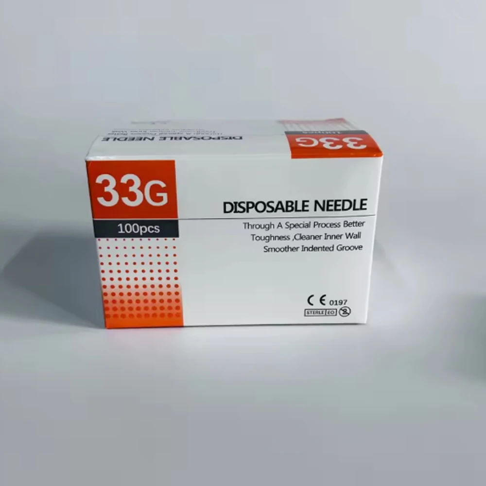 

100pcs/box 30G 32G 33G 34G 4mm 6mm 8mm13mm 25mm Meso Disposable Painless Small Needle Irrigator For Superfine Bea