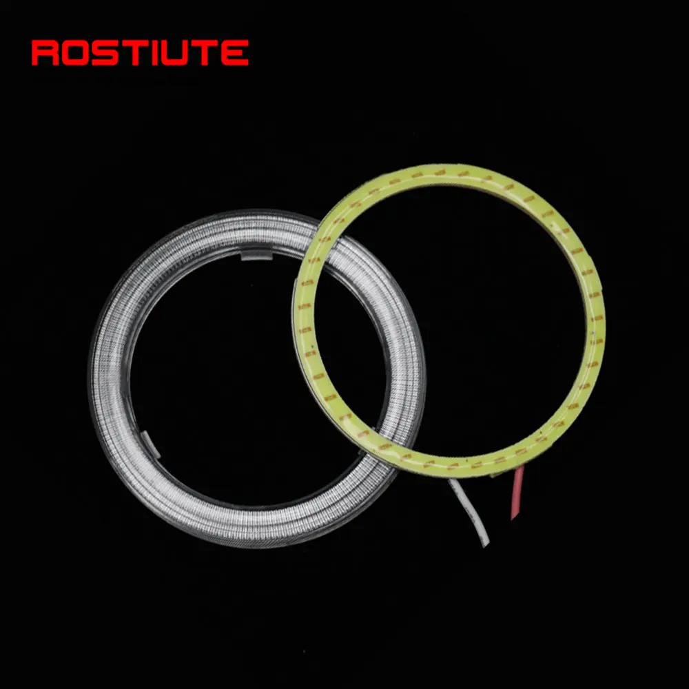 1Pcs 60Mm 70Mm 80Mm 90Mm 100Mm 110Mm 120Mm Led Halo Ring Angel ogen Koplampen 12-24V Ronde Auto Led Ring Licht Voor Motorfiets