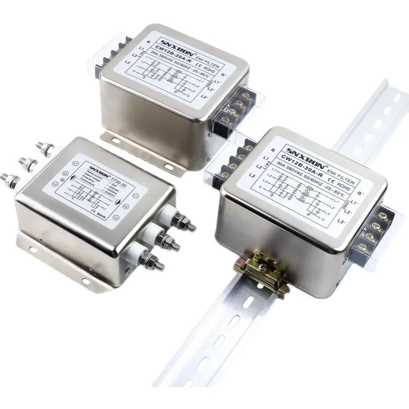 CW12B-10A/20A/30A/40A-R ثلاث مراحل ثلاثة أسلاك مرشح الطاقة 380 فولت التيار المتناوب محطة نوع الدليل CW12B-10A-R CW12B-30A-R
