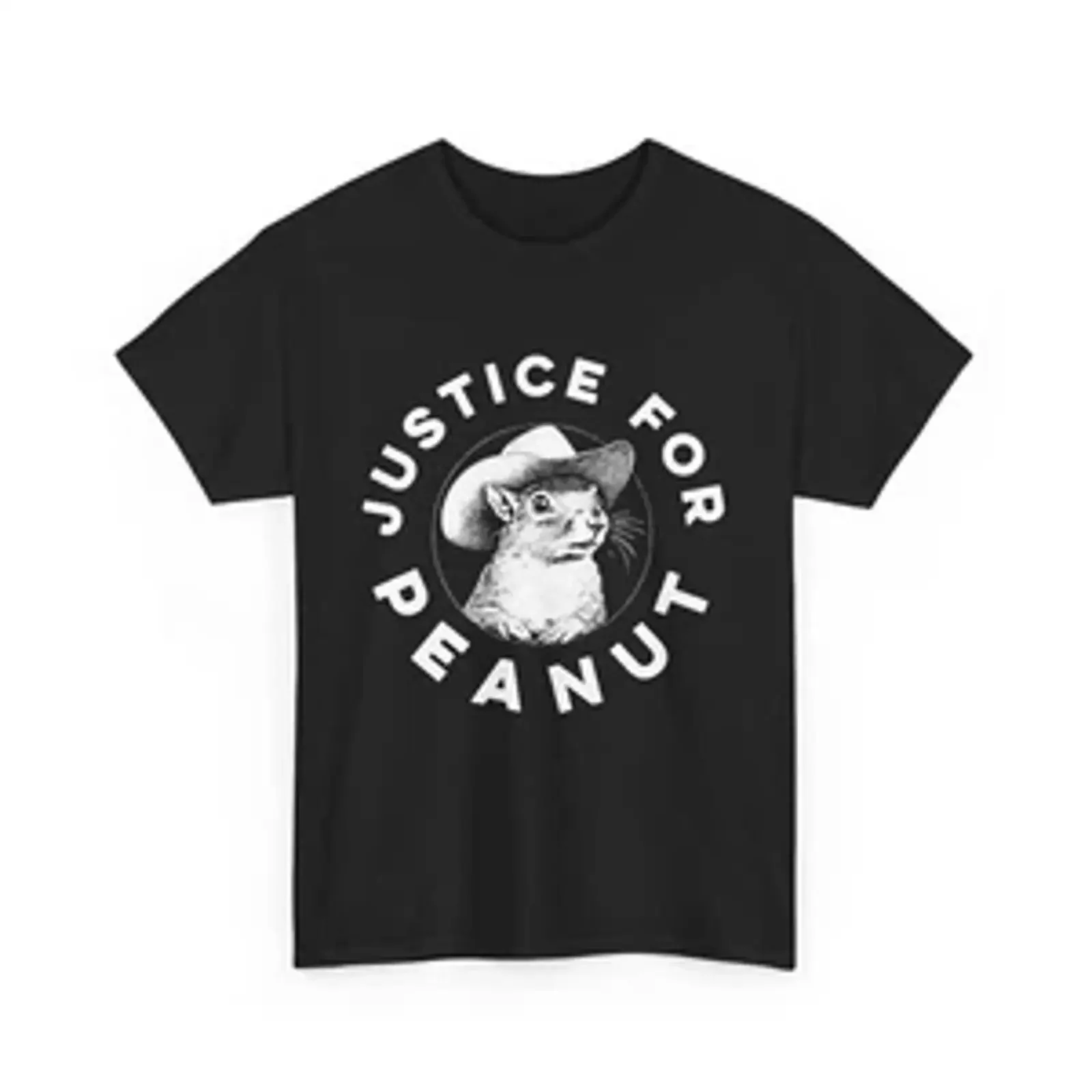 Justice For Peanut The Squirrel T Shirt vintage Washed designer clothes Stylish Slightly homme Stretched Versatile Comfortable