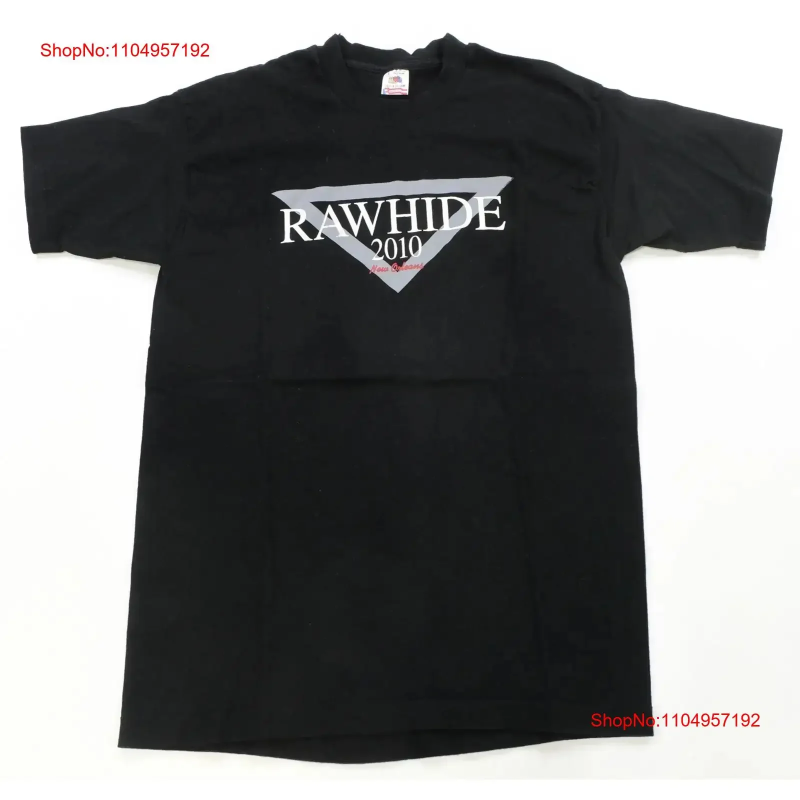 

Rare Vintage Rawhide Lounge New Orleans 2010 T Shirt 90s LBGTQ Bar Black Size L vintage Washed Stretched Casual Soft Versatile