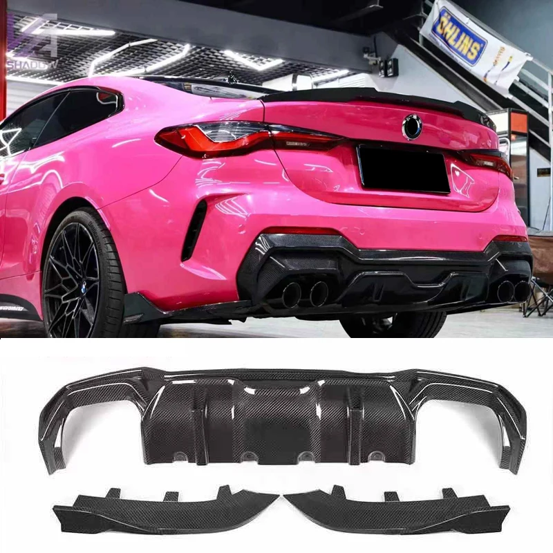 

Диффузор заднего бампера из углеродного волокна в стиле SQ для BMW 4 серии G22 2021+
