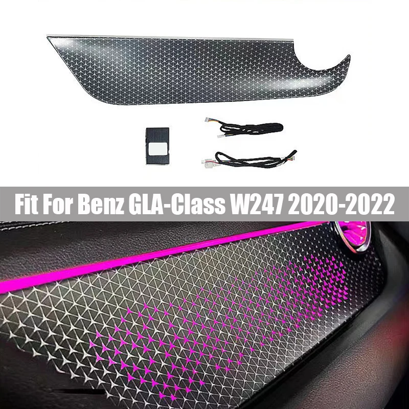 64 Color Colorful Front Passenger Star Emblem Panel Suitable for Mercedes Benz GLA-Class W247 2020 2021 2022 Models