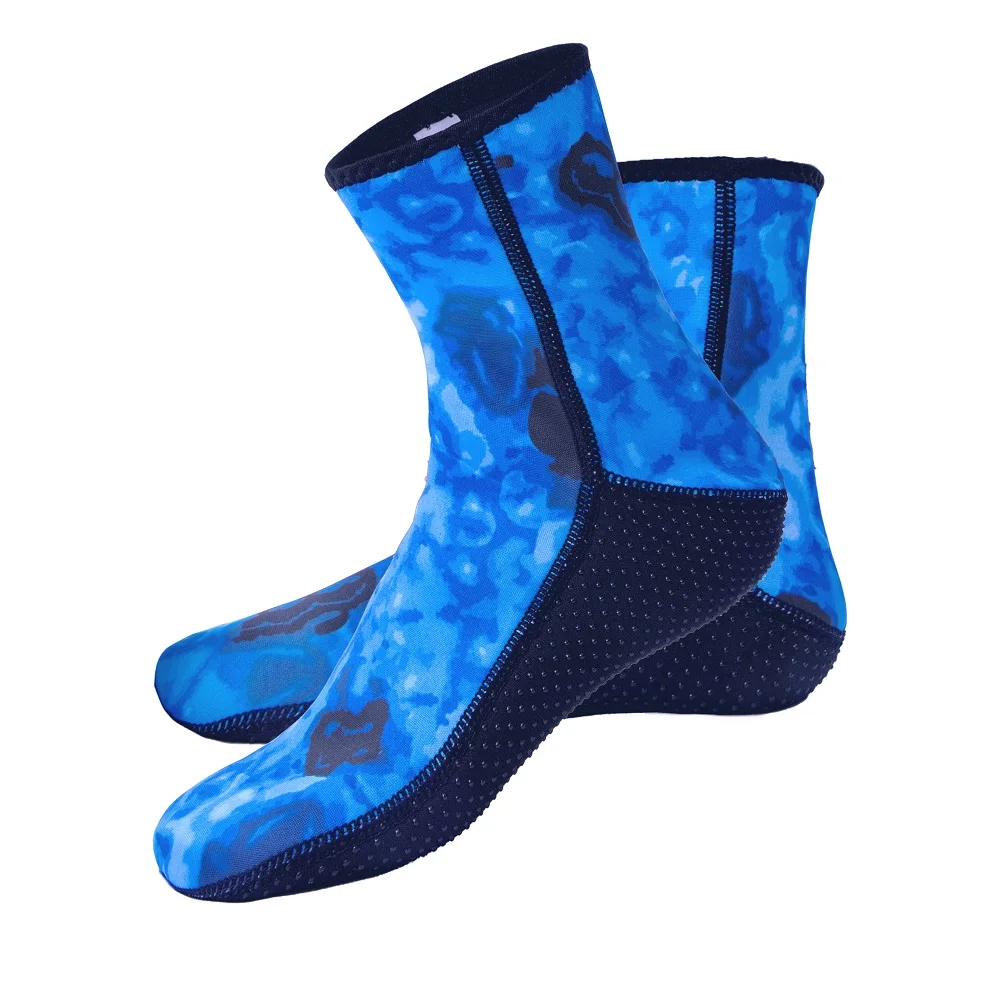 3mm Camouflage Tauchsocken Neopren Anti-Rutsch-Wassersocken Warm halten Sandsocken Wassersport Schwimmen Surfen Tauchen Schnorcheln – Detail 6
