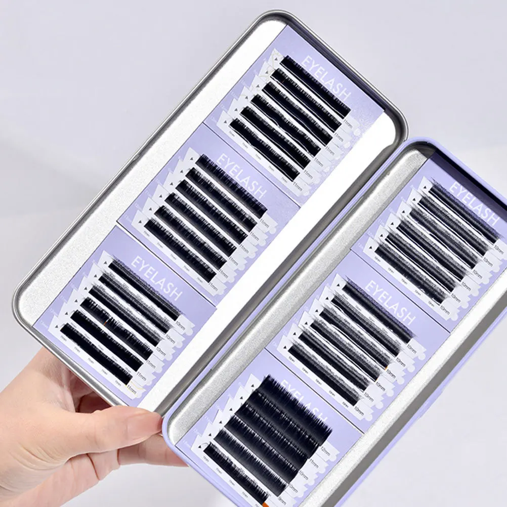 1Set False Eyelash Organizer Case Magnetic Lash Holder Travel Compact Storage Box Eyelash Extension Storage Container