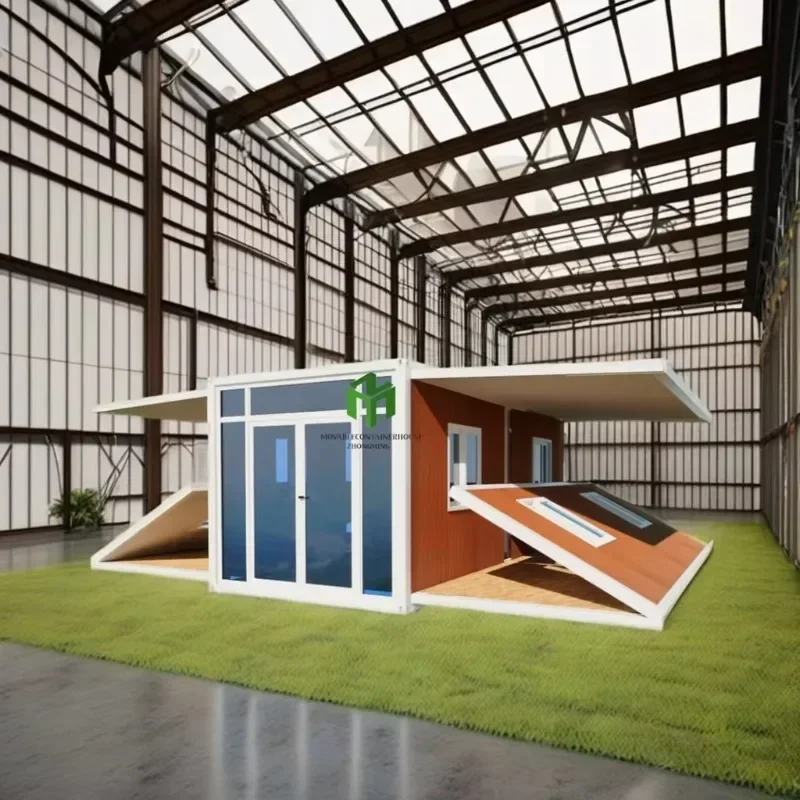 Chinese Manufacturers Can Customize Prefabricated Double Wing Extended Container Houses