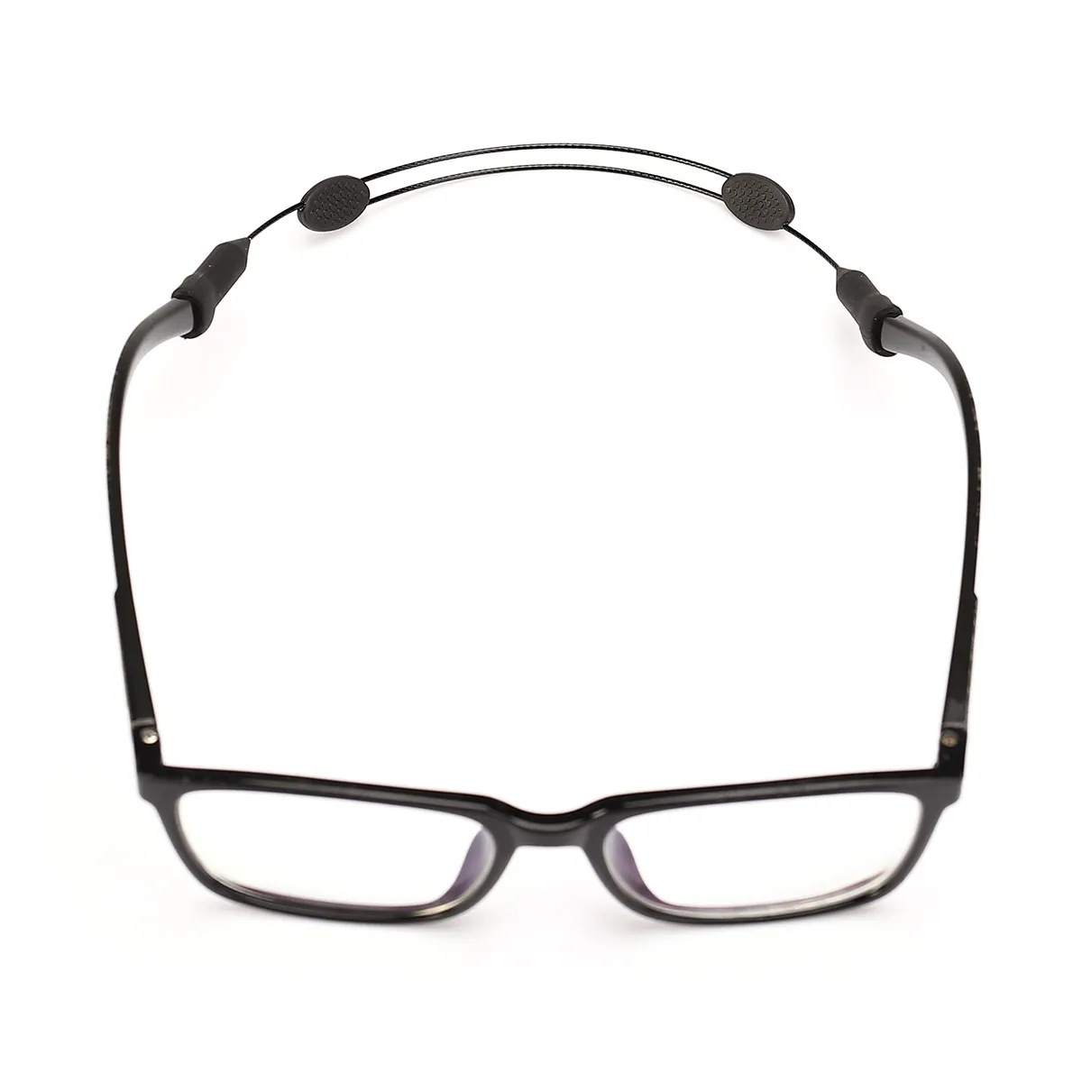 

Universal Silicone Rope Adjustable Black Eyeglass Chain Strap Band for Outdoor Sports Hiking Rafting Basketball Sports Glasses