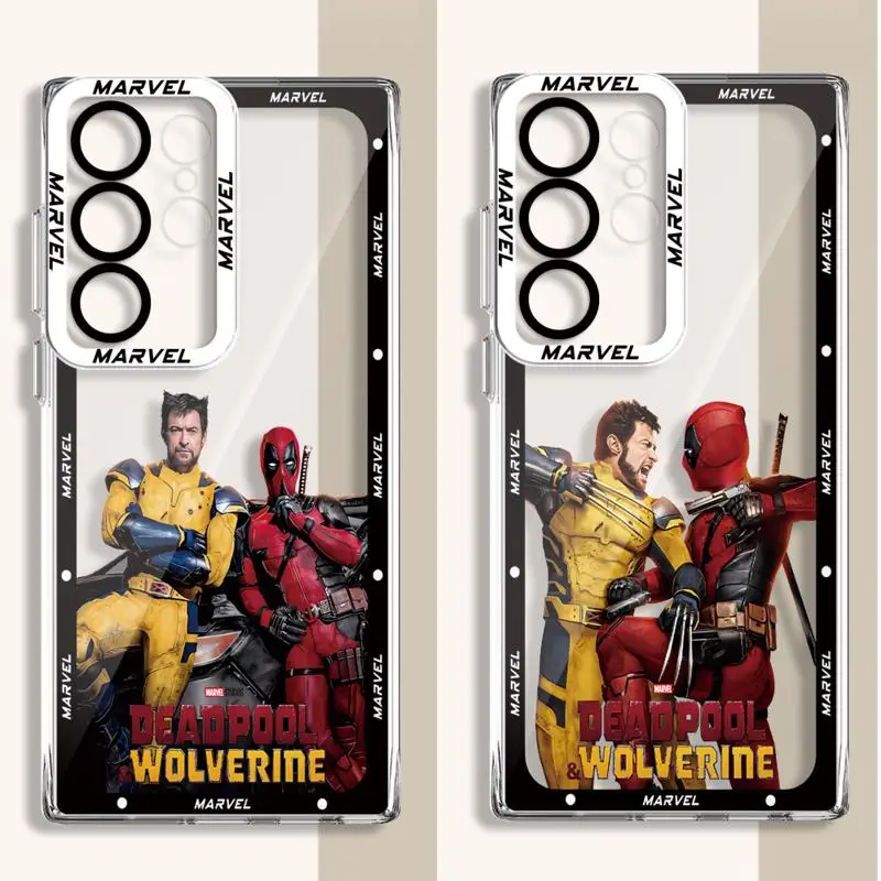 Marvel Deadpool And Wolverine Case for Samsung Galaxy S24 Ultra S20 FE S21 S22 Plus S23 Ultra 5G S23 FE Note 20 Ultra Clear Soft