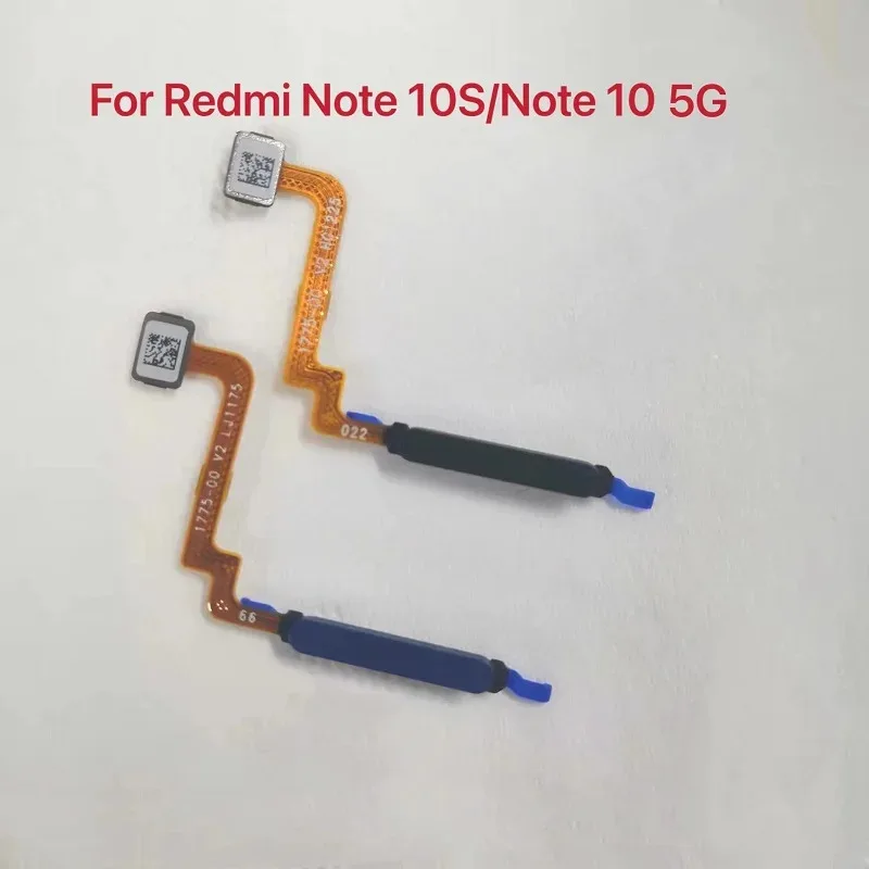 For Redmi Note 10S 10 Pro 5G Fingerprint Sensor Home Button Ribbon Flex Cable